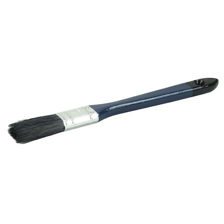 Weiler 1" Flat Sash Brush, Bristle, 2" Trim Len, Blue Lacquered Handle 40113